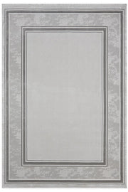 Gri Soyut Çizgisel Dokulu Modern Halı - 905GG