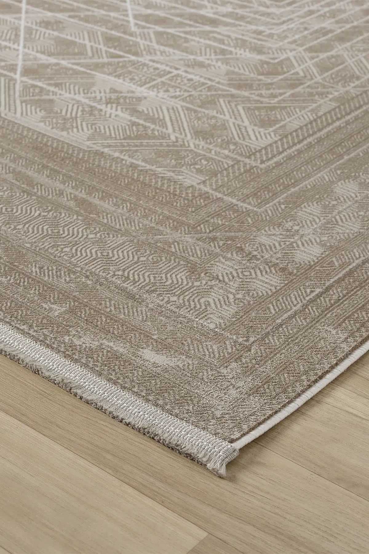 Vizon Soyut Çizgisel Dokulu Modern Halı - 906VG