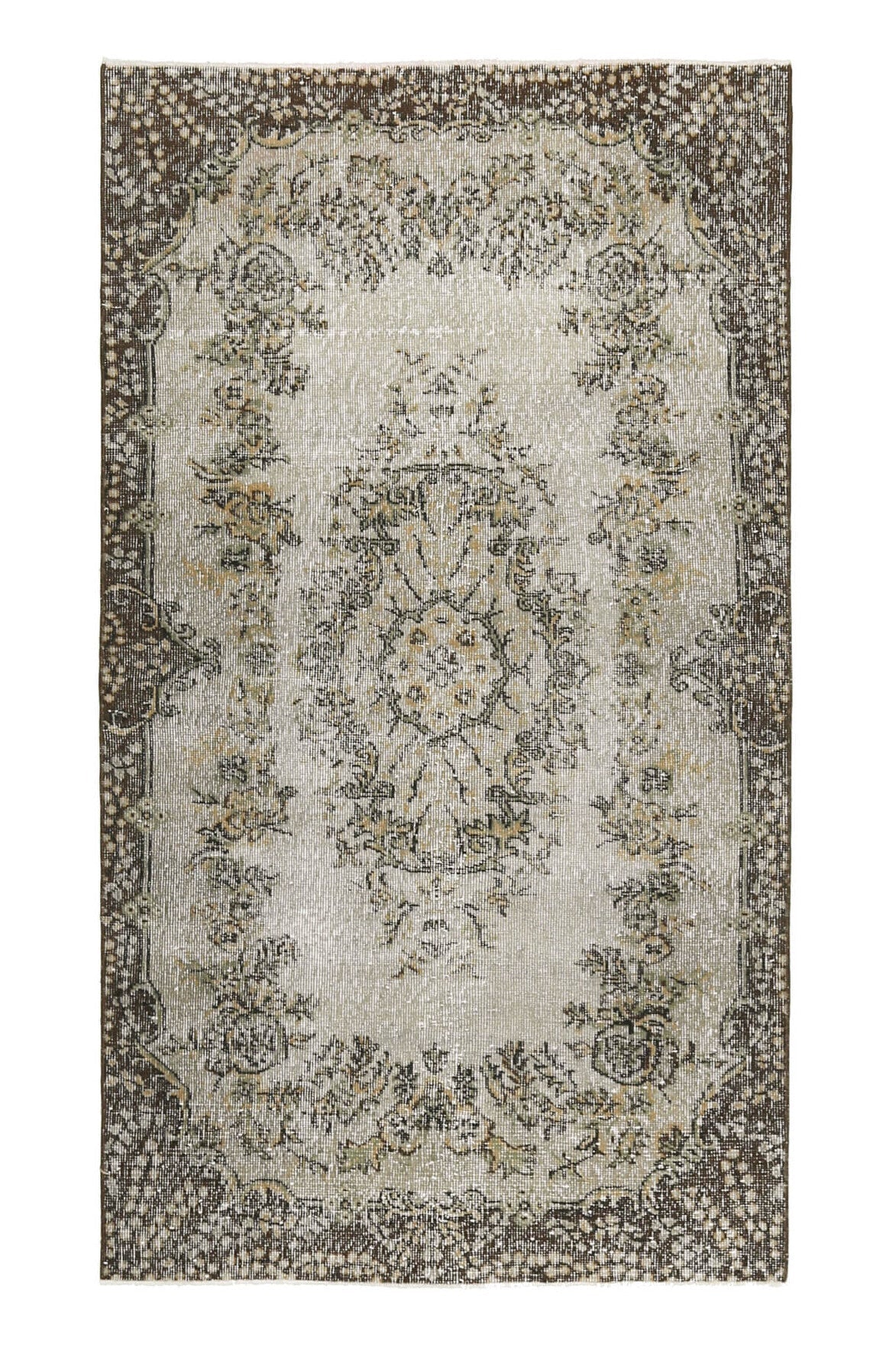 Handmade Vintage Oushak Area Rug