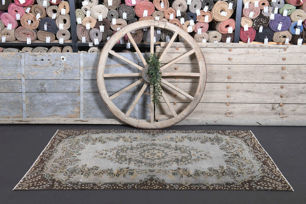 Handmade Vintage Oushak Area Rug
