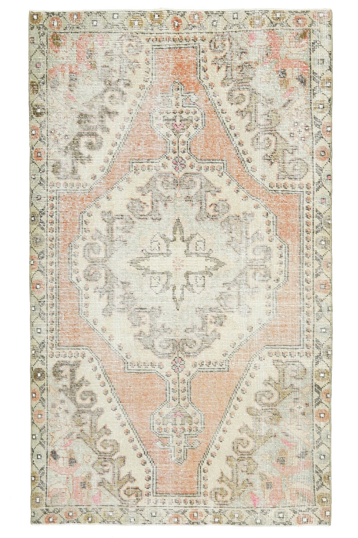 Handmade Vintage Oushak Area Rug