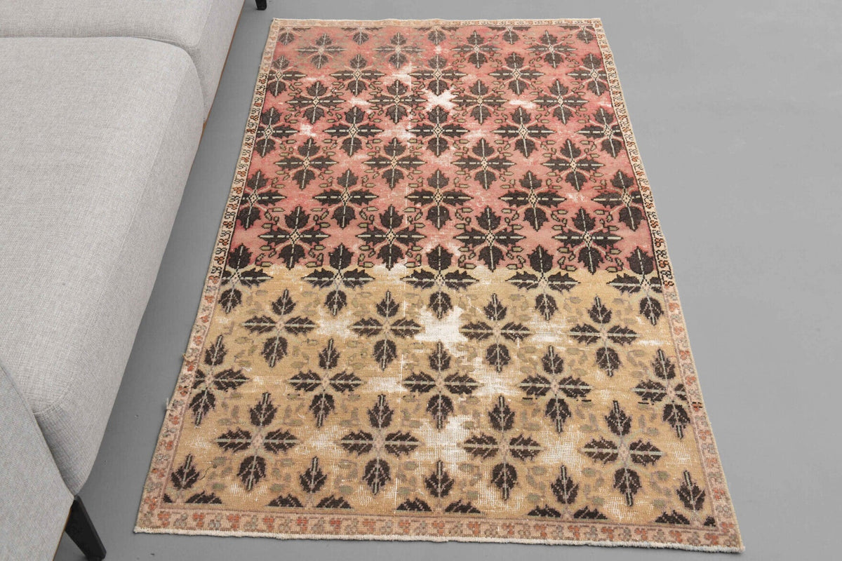 Double Colored Vintage Anatolian Rug