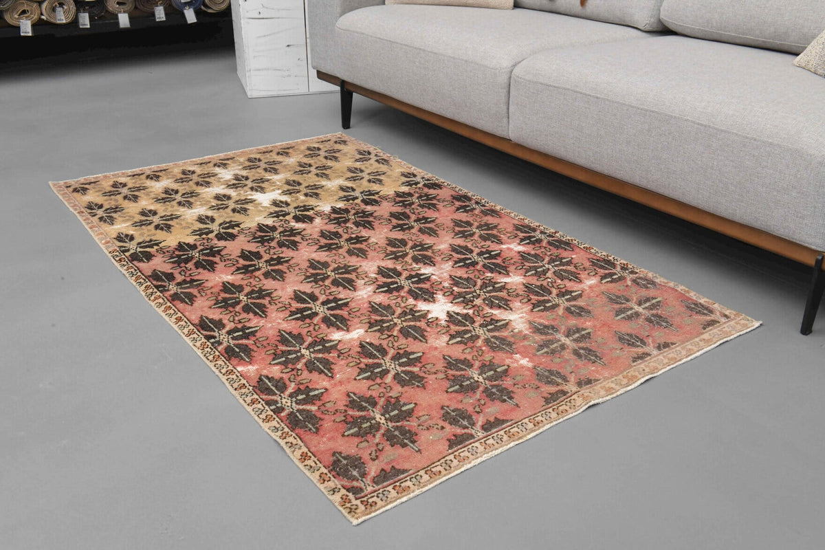 Double Colored Vintage Anatolian Rug