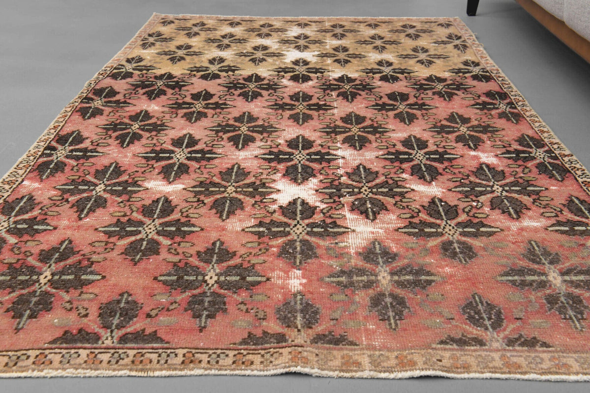 Double Colored Vintage Anatolian Rug