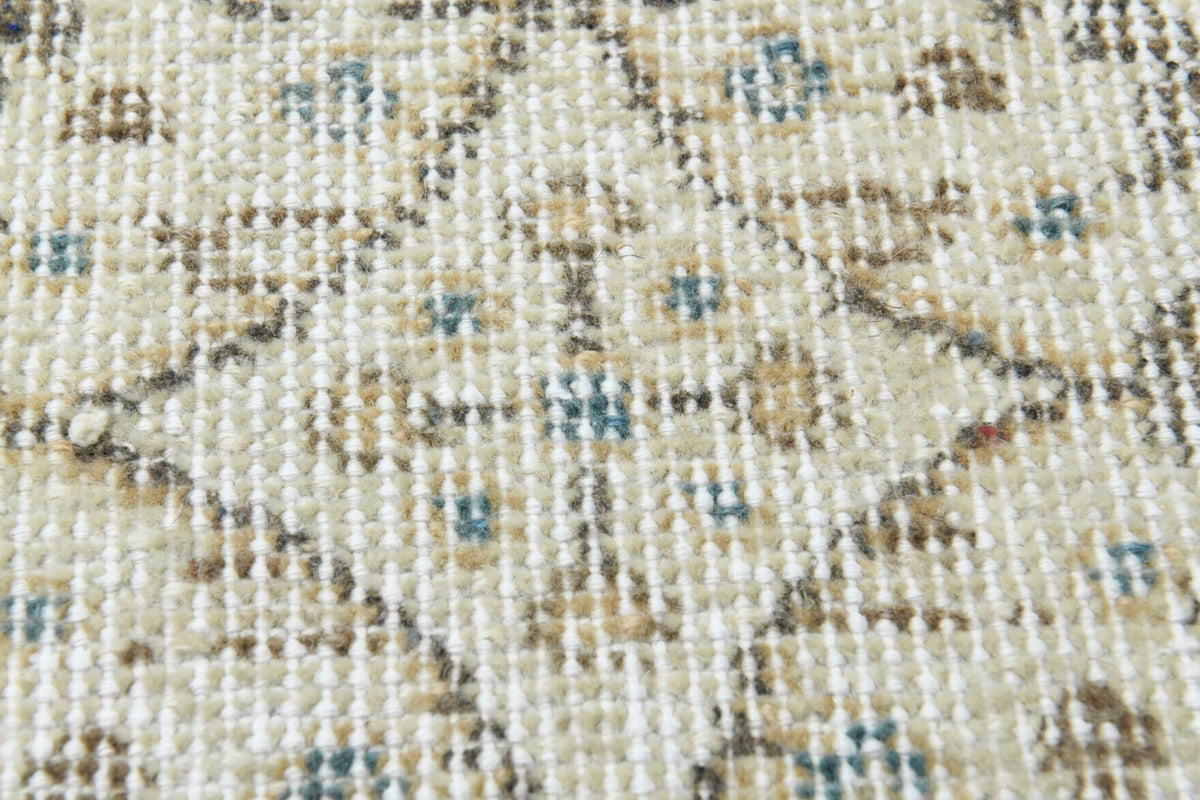 Handmade Vintage Floral Oushak Rug