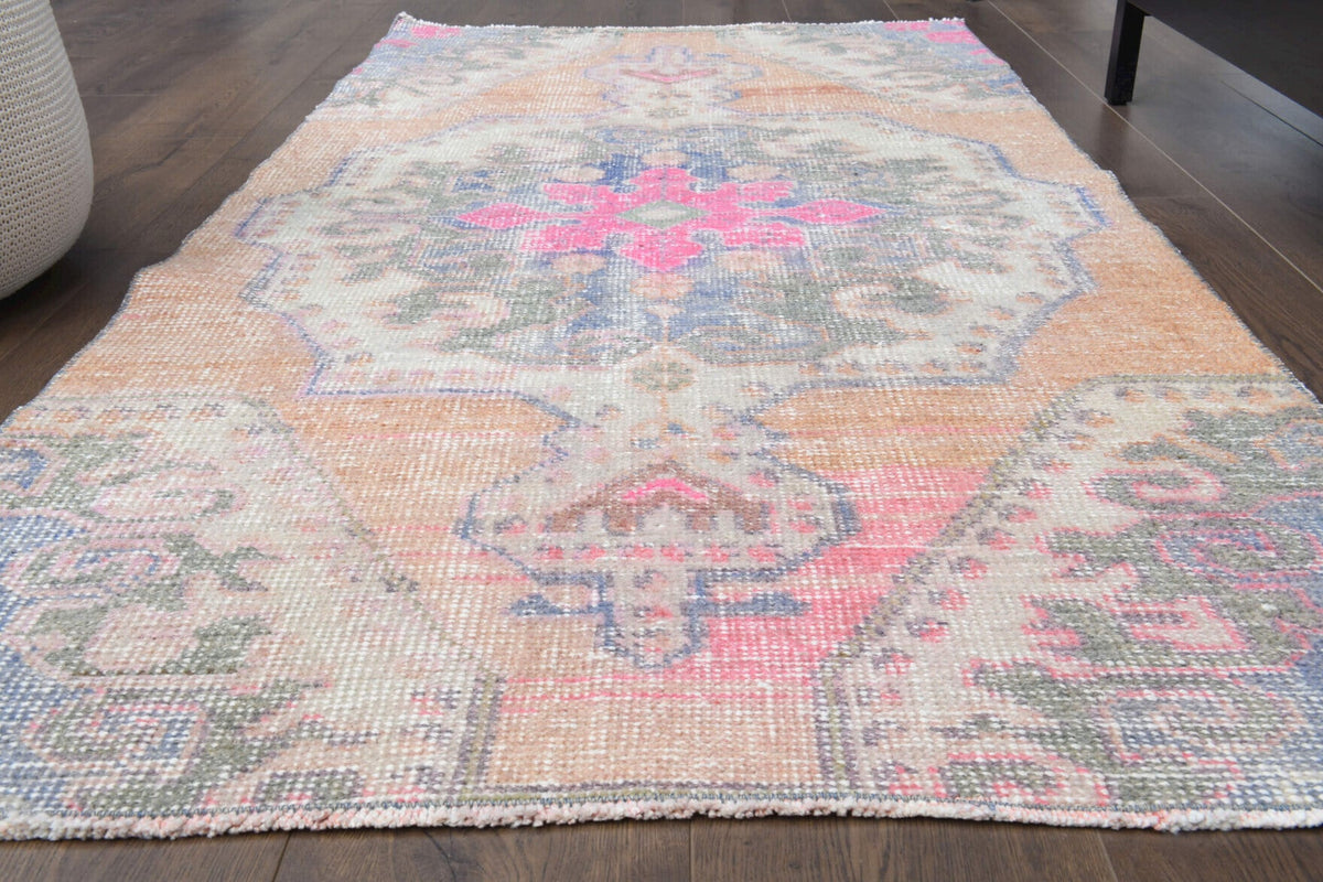 Handmade Vintage Oushak Area Rug