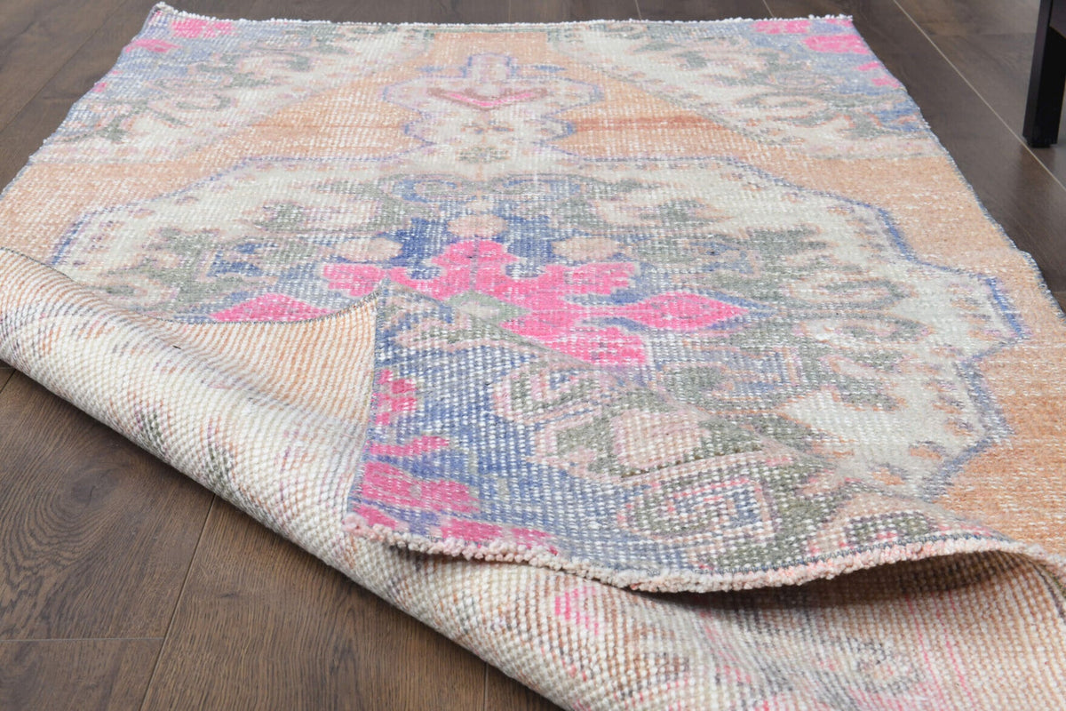 Handmade Vintage Oushak Area Rug