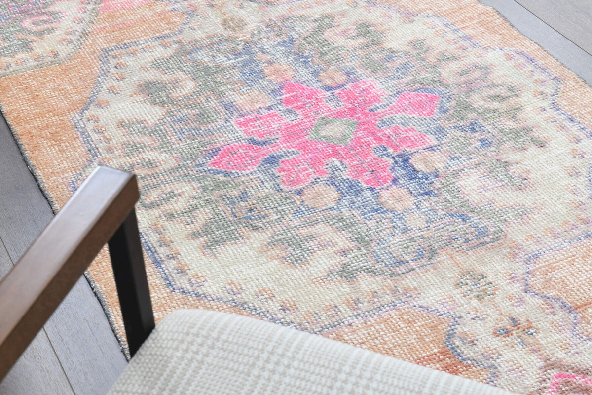 Handmade Vintage Oushak Area Rug