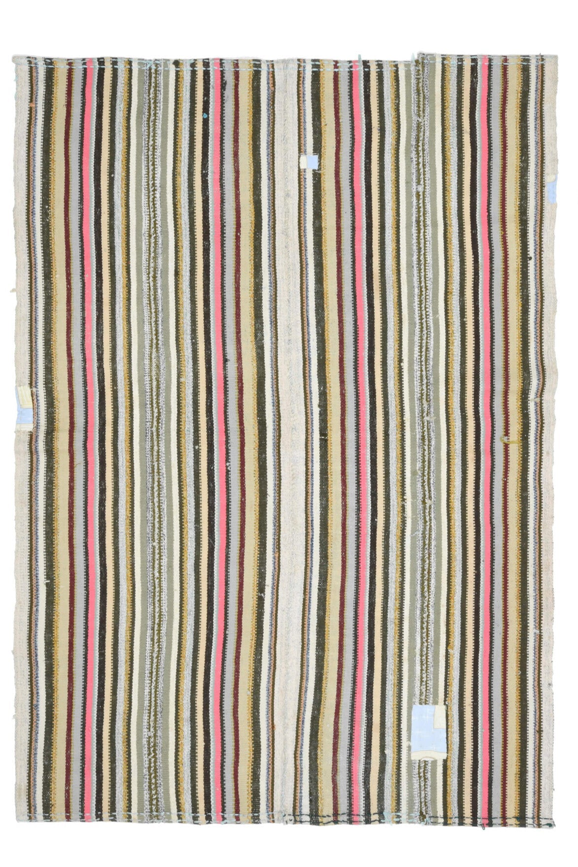 El yapımı vintage halı 163x231 cm oryantal desenli yün