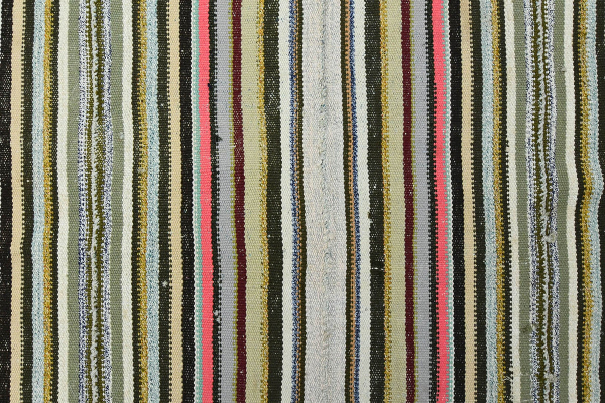 El yapımı vintage halı 163x231 cm oryantal desenli yün - üstten görünüm