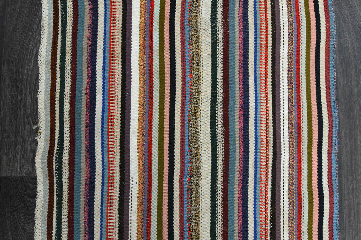 Striped Runner - Handmade Vintage Kilim Rug