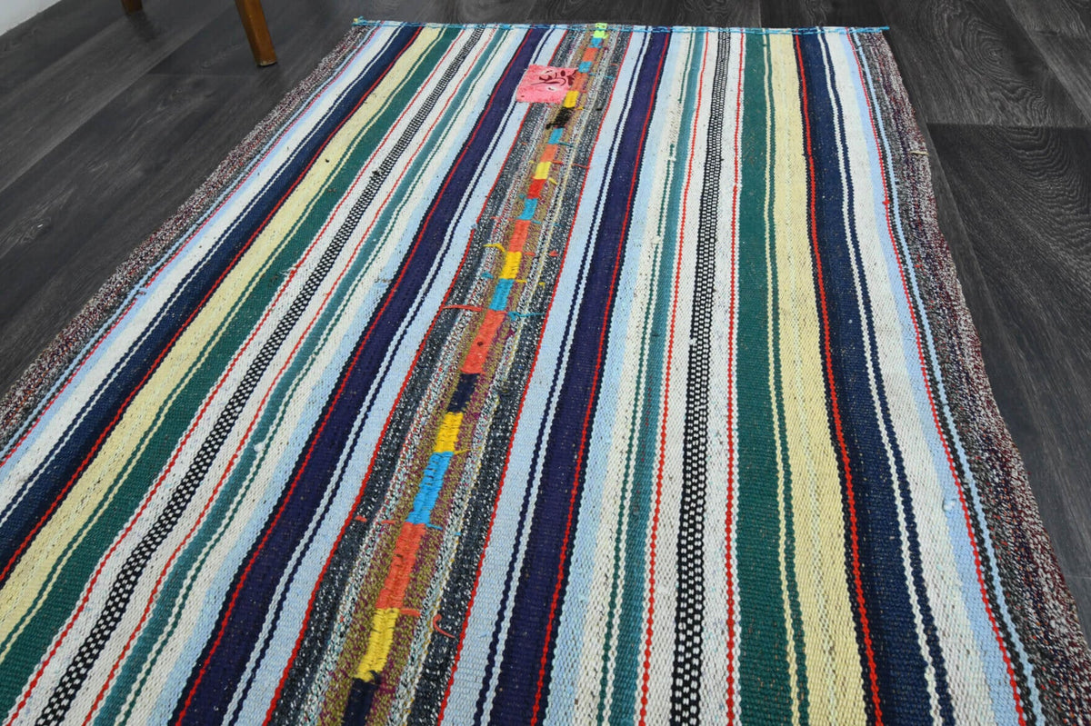 Handmade Vintage Kilim Runner Rug