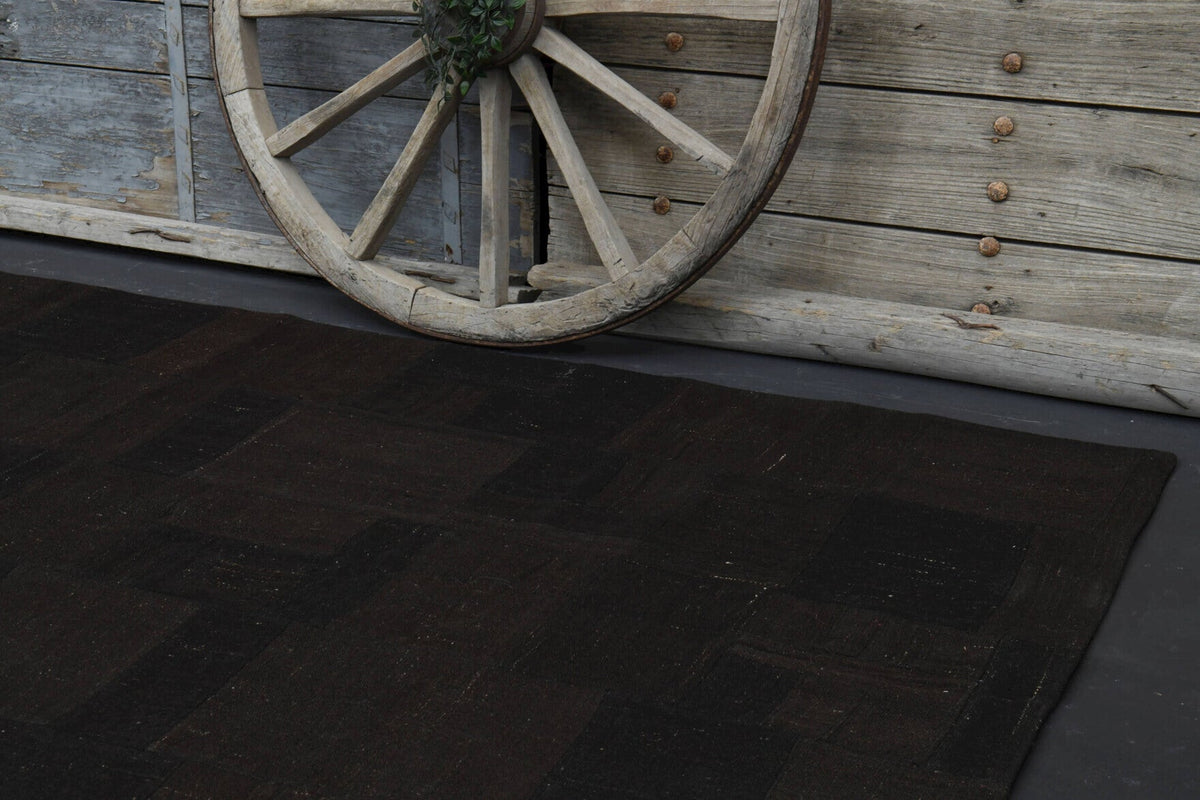 Dark Black - Patchwork Vintage Area Rug