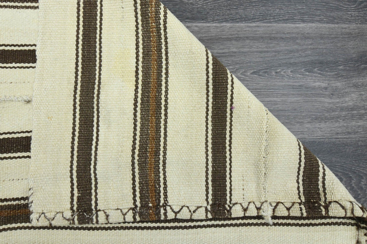 El yapımı vintage halı 150x196 cm oryantal desenli yün - farklı açıdan görünüm