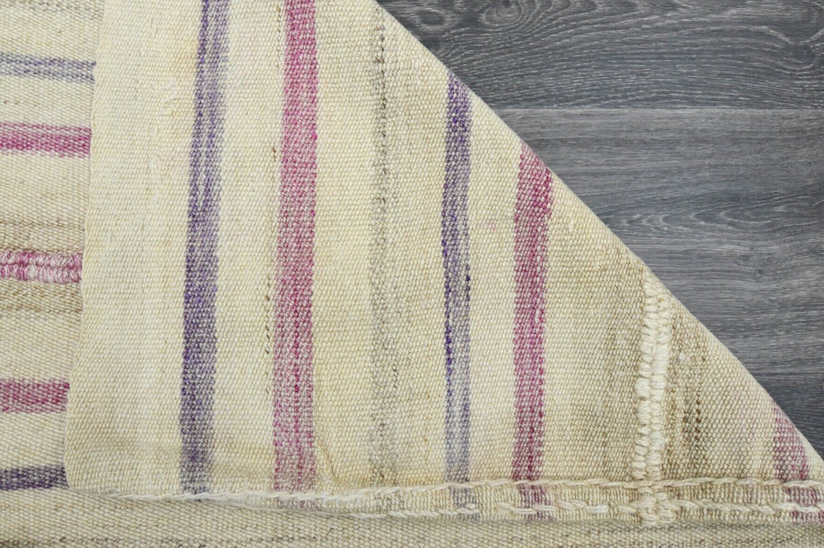 El yapımı vintage halı 157x201 cm oryantal desenli yün - farklı açıdan görünüm