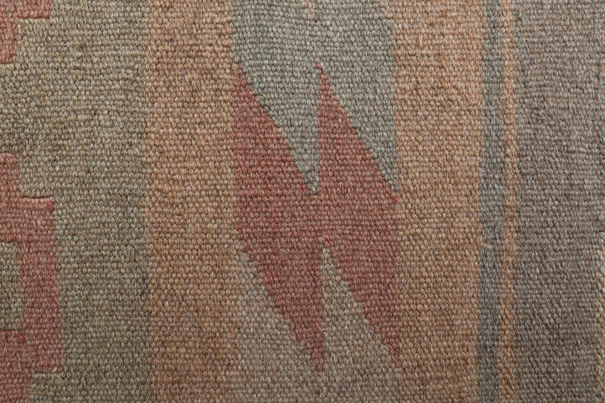 El yapımı vintage halı 147x244 cm oryantal desenli yün - farklı açıdan görünüm