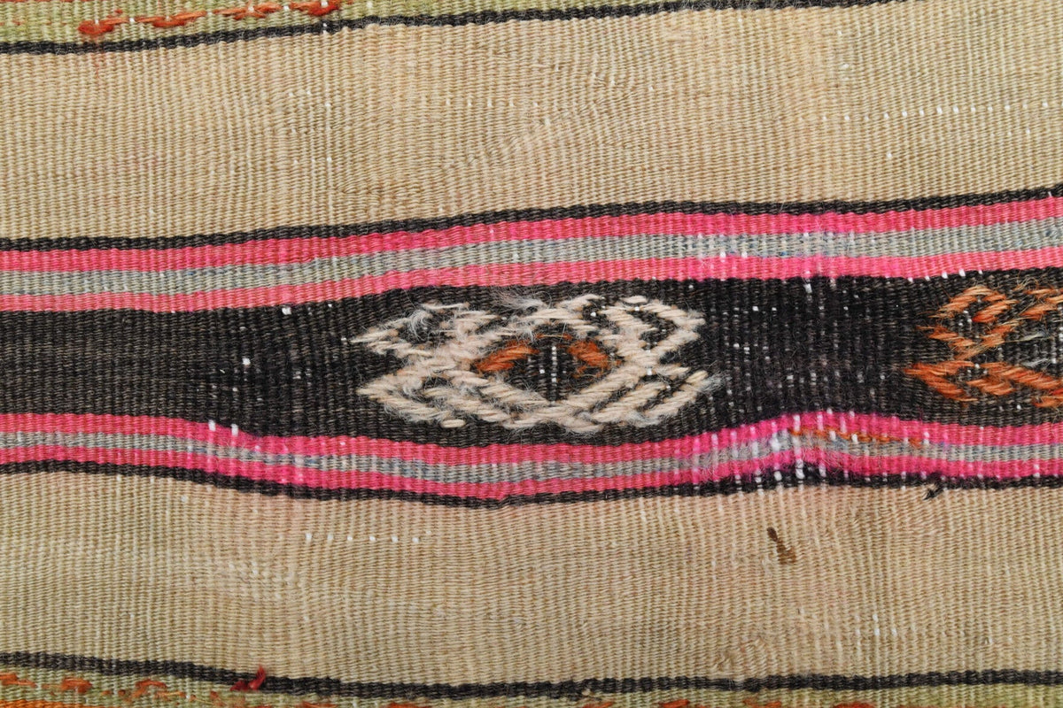 Handmade Vintage Area Kilim Rug