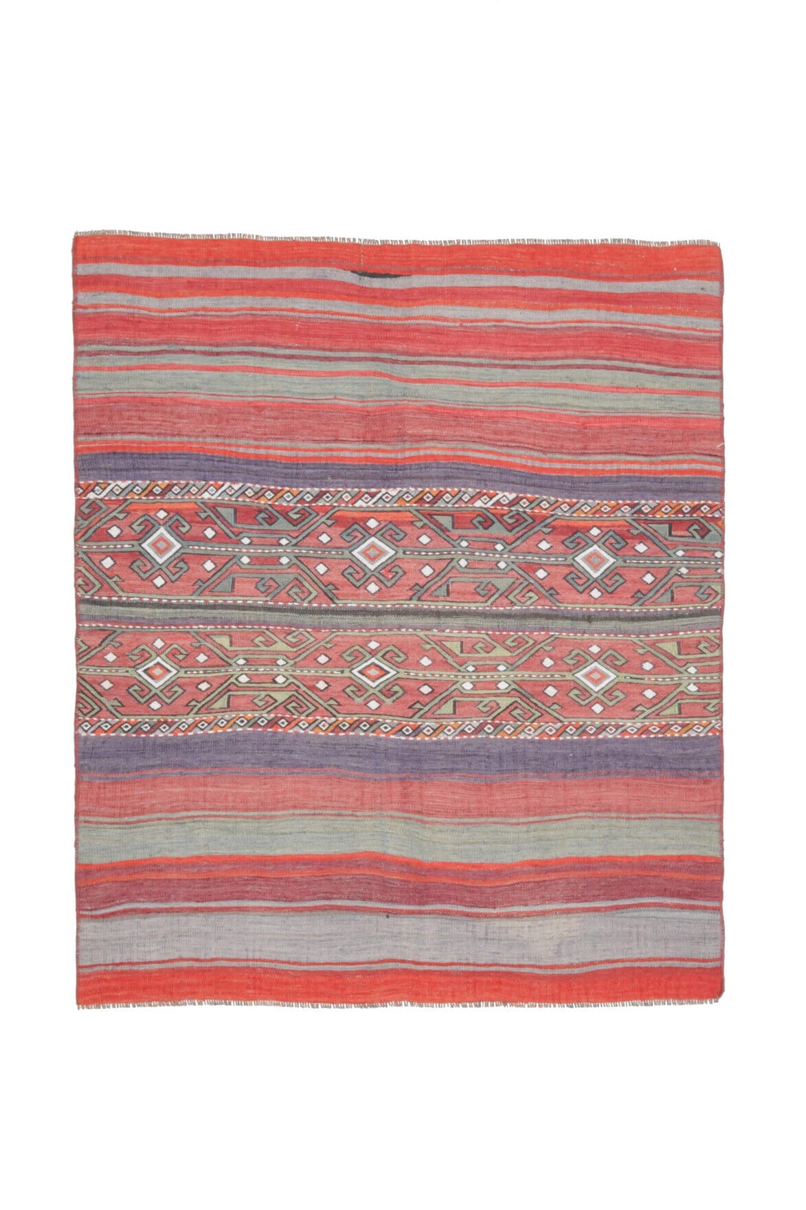 Handmade Vintage Kilim Area Rug