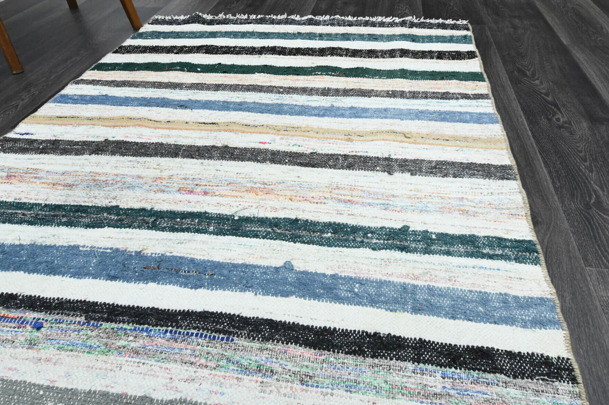 Handmade Vintage Kilim Runner Rug