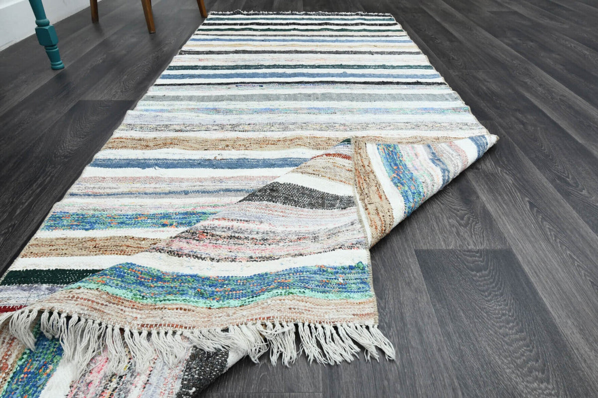 Handmade Vintage Kilim Runner Rug