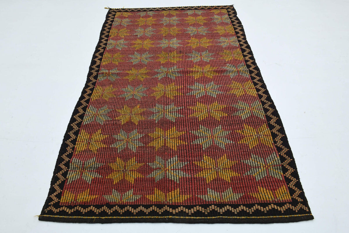 Vintage Ikat Design Area Rug