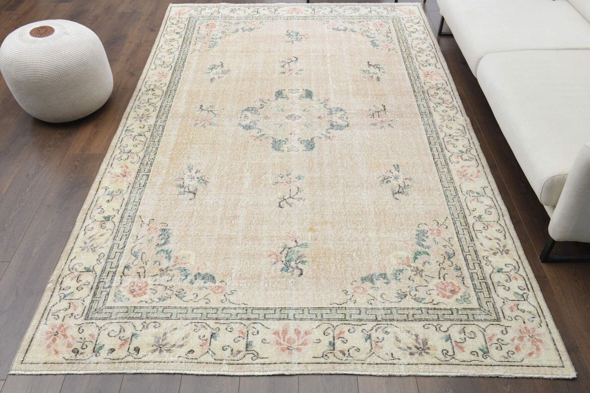 Turkish Classics - Oriental Vintage Area Oushak Rug