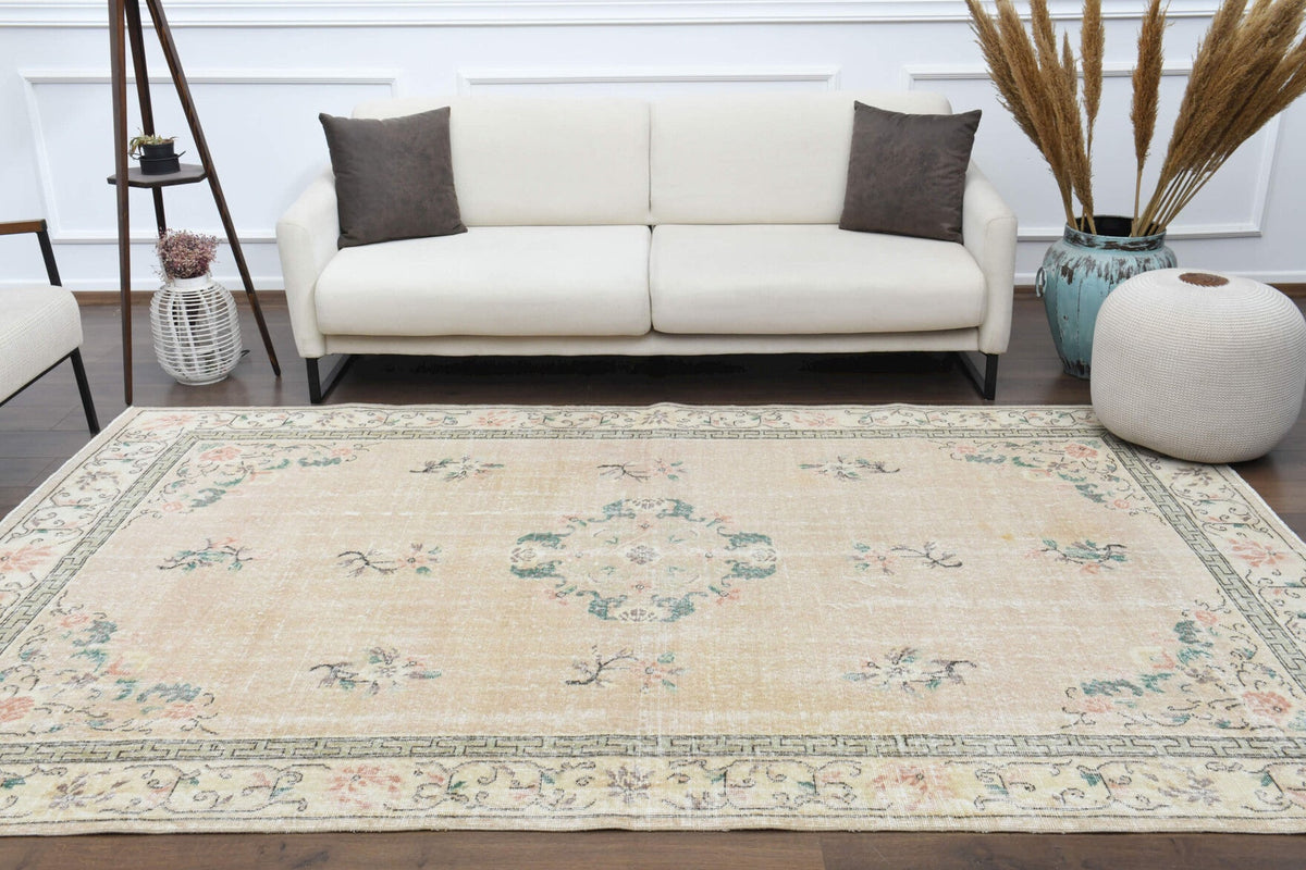 Turkish Classics - Oriental Vintage Area Oushak Rug