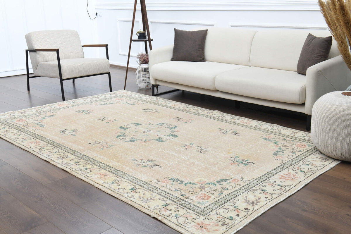 Turkish Classics - Oriental Vintage Area Oushak Rug