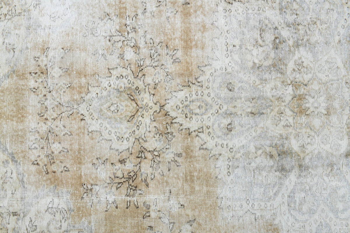 El yapımı vintage halı 183x305 cm yün - üstten görünüm