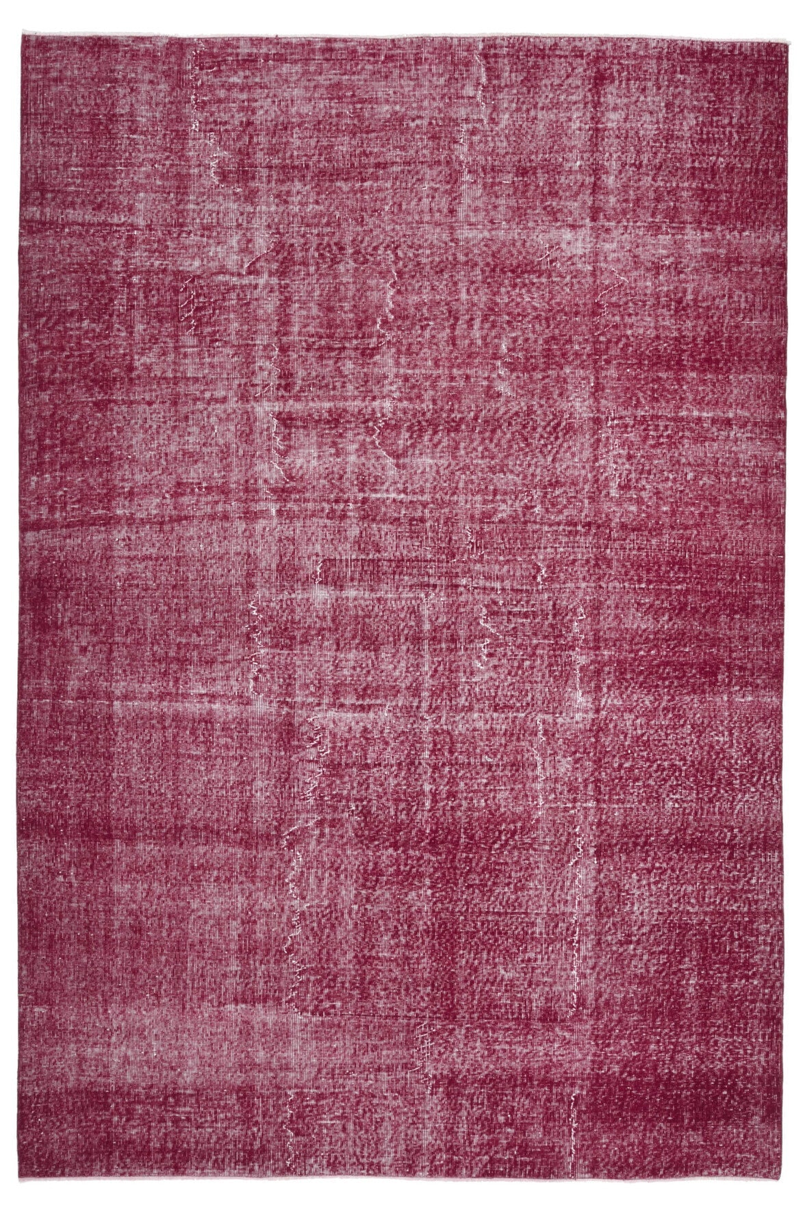 El yapımı vintage halı 183x274 cm düz desenli yün - detay görünümü