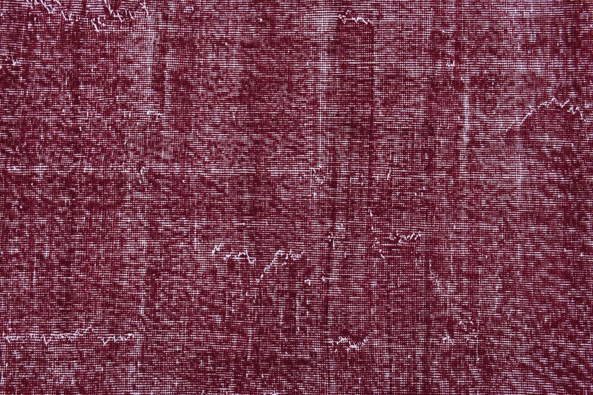 El yapımı vintage halı 183x274 cm düz desenli yün - üstten görünüm