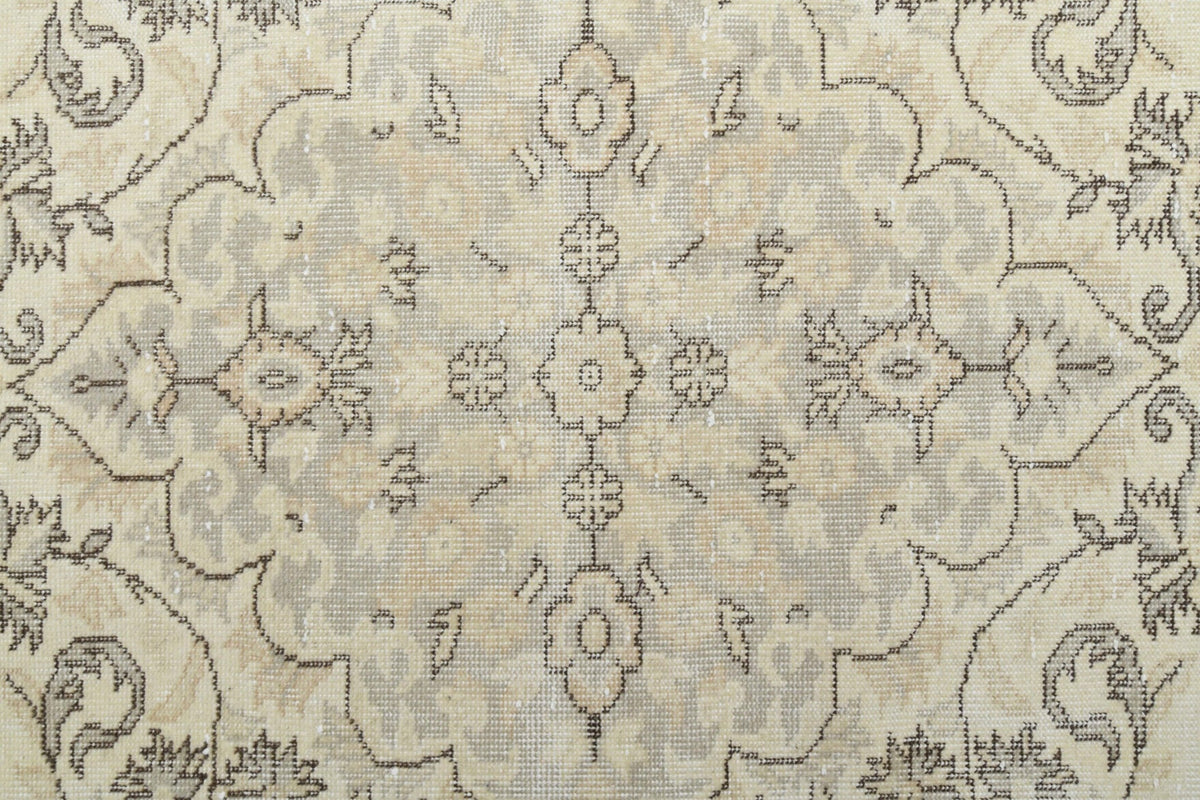 El yapımı vintage halı 183x305 cm oryantal desenli yün