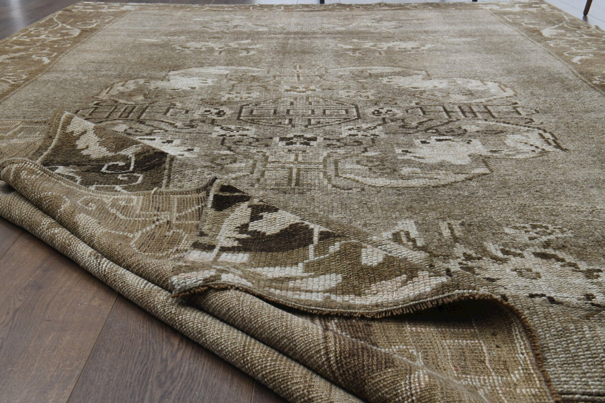 Handmade Vintage Oushak Area Rug