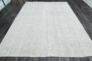 El yapımı vintage halı 218x290 cm düz desenli yün - detay görünümü
