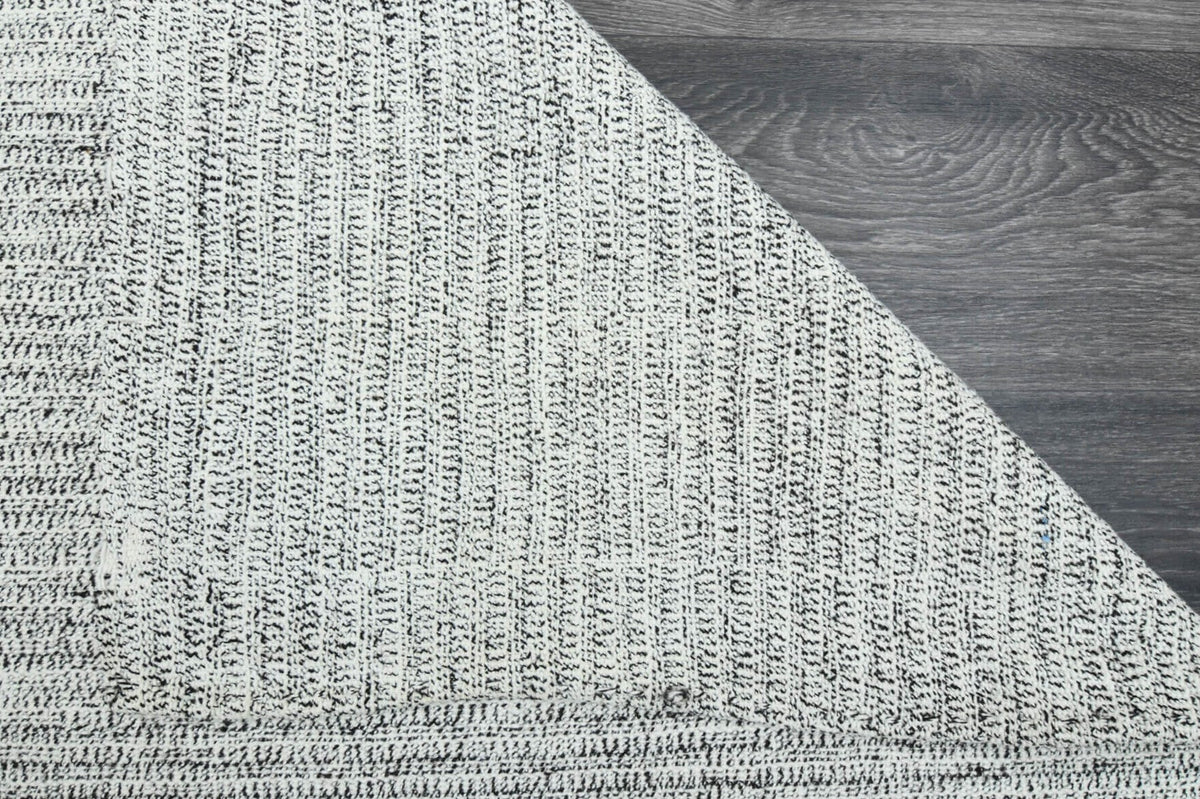 El yapımı vintage halı 218x290 cm düz desenli yün - farklı açıdan görünüm