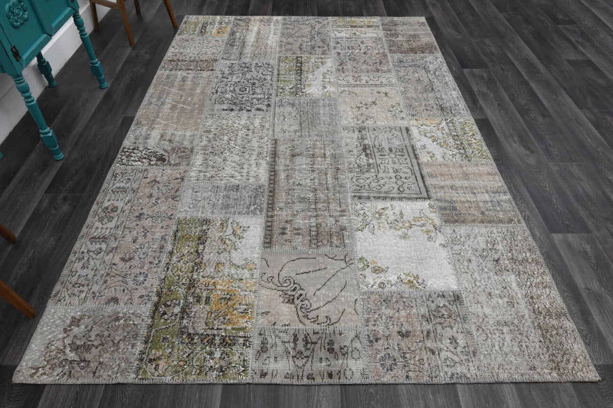 Oriental Vintage Area Patchwork Rug