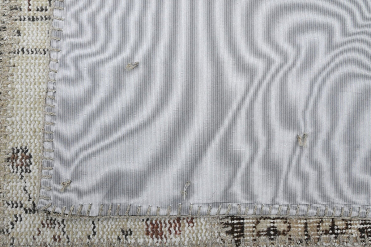 El yapımı vintage halı 201x300 cm oryantal desenli yün - farklı açıdan görünüm