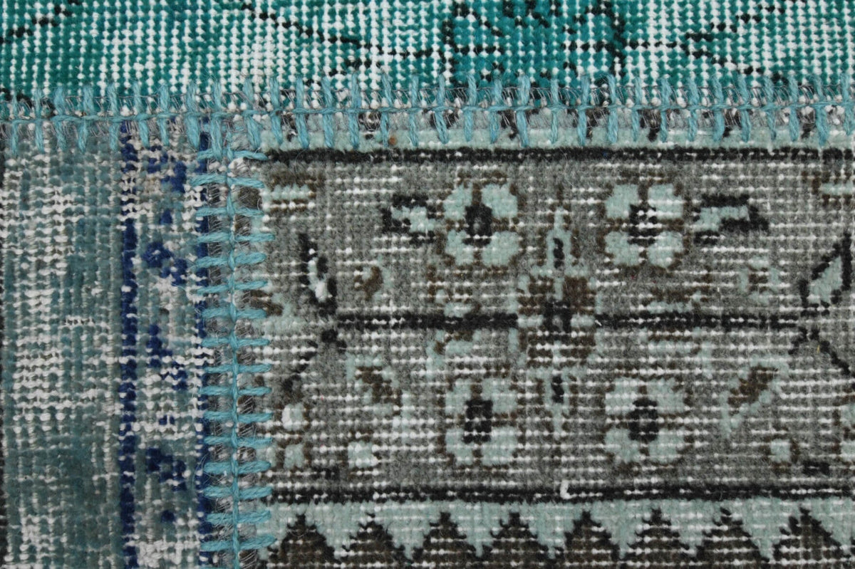 El yapımı vintage halı 201x300 cm oryantal desenli yün - açık alan görünümü