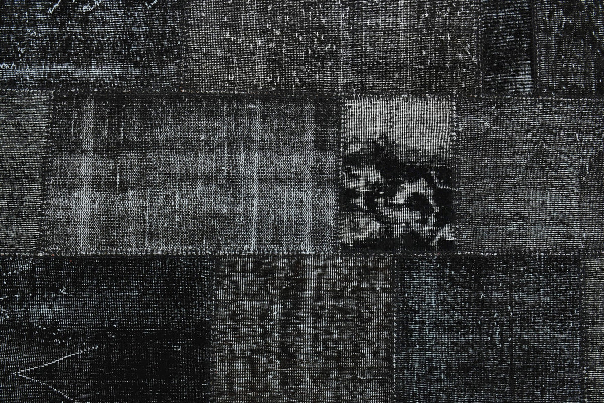 El yapımı vintage halı 201x300 cm düz desenli yün - mekan görünümü