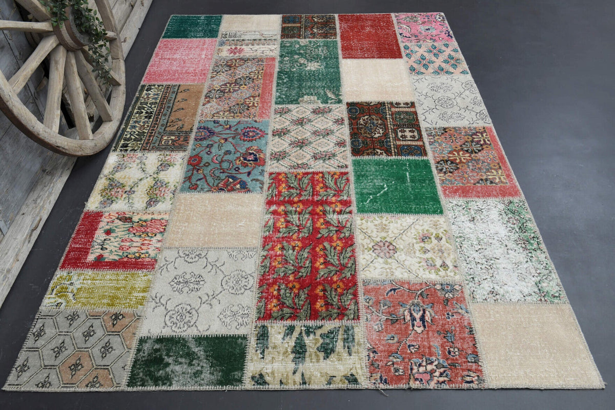 Vintage Patchwork Area Rug