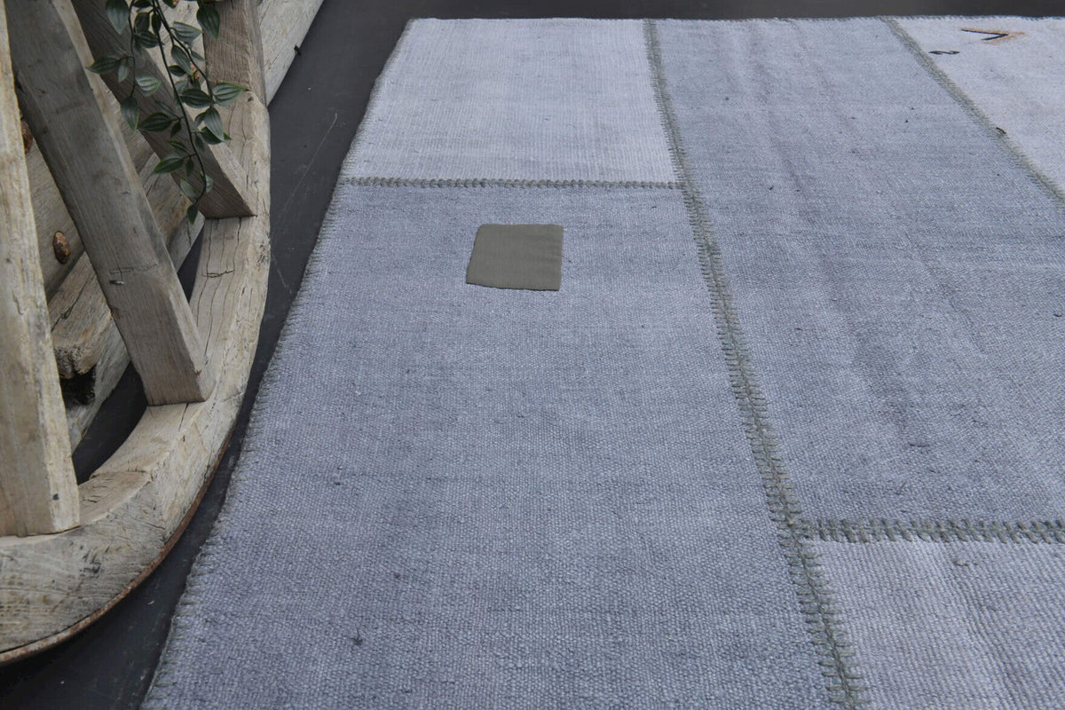 El yapımı vintage halı 249x307 cm oryantal desenli yün - açık alan görünümü