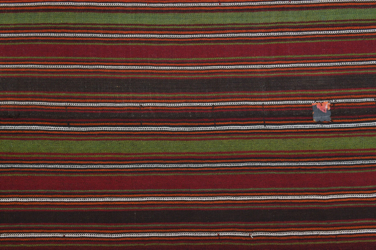 El yapımı vintage yolluk 140x351 cm oryantal desenli yün - farklı açıdan görünüm