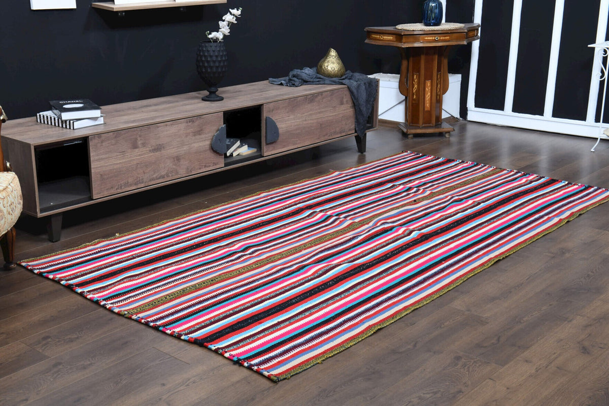 Striped Kilim Vintage Rug