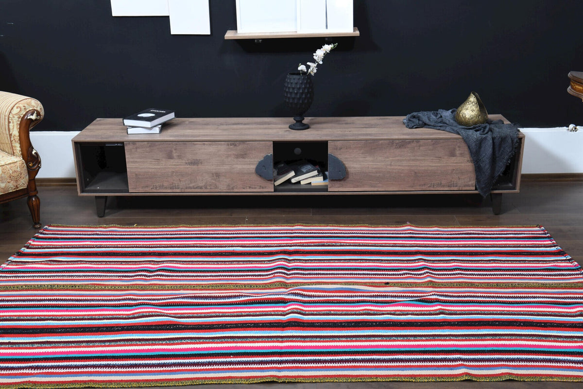 Striped Kilim Vintage Rug
