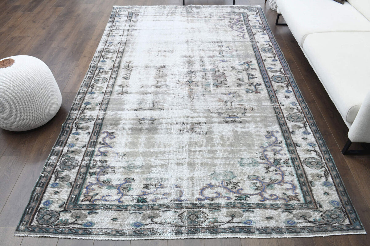 Handmade Antique Oushak Area Rug