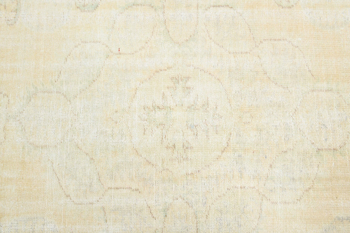 Beige Ecru Handmade Antique Area Rug