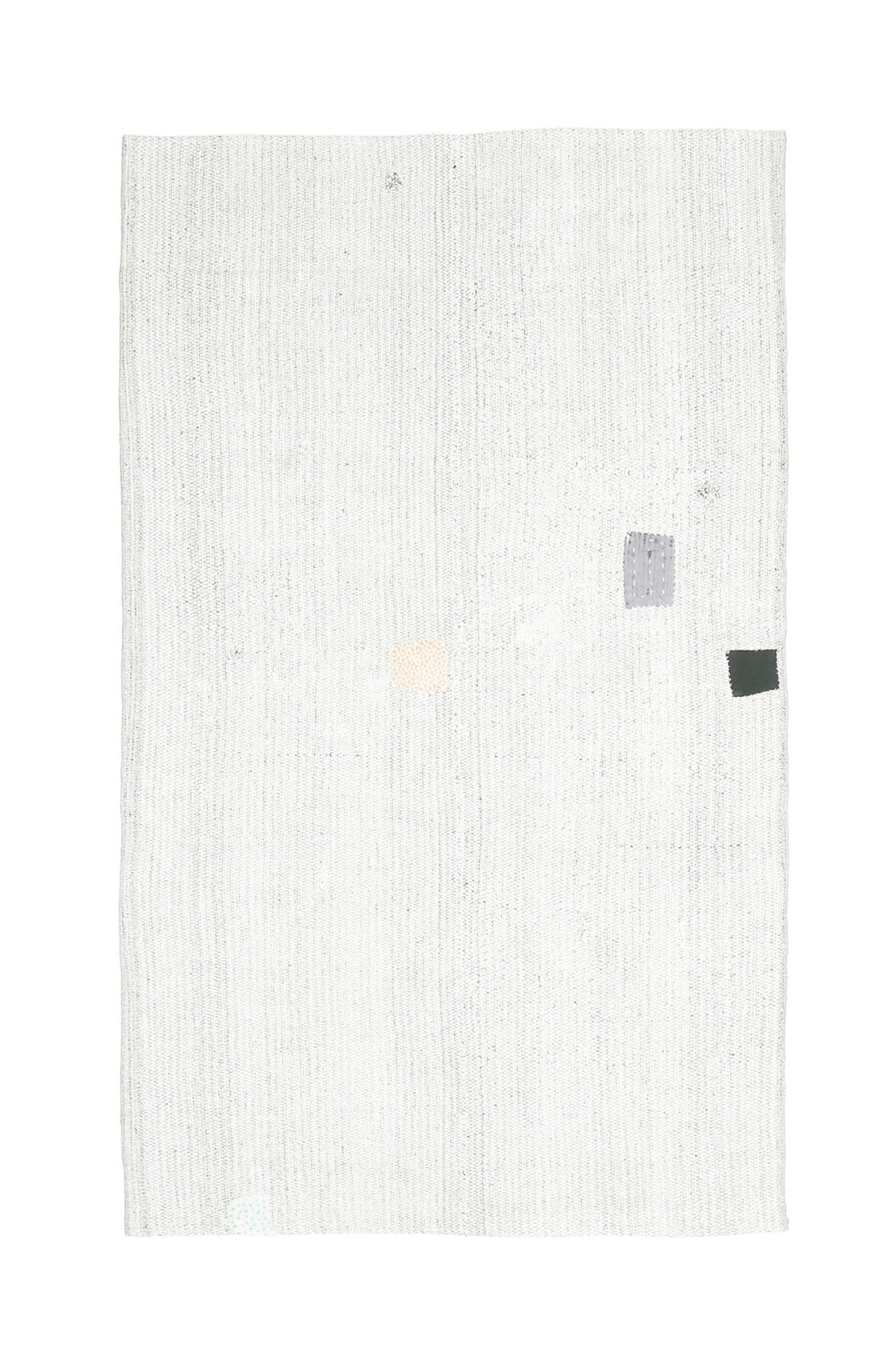 El yapımı vintage halı 135x226 cm düz desenli yün - mekan görünümü