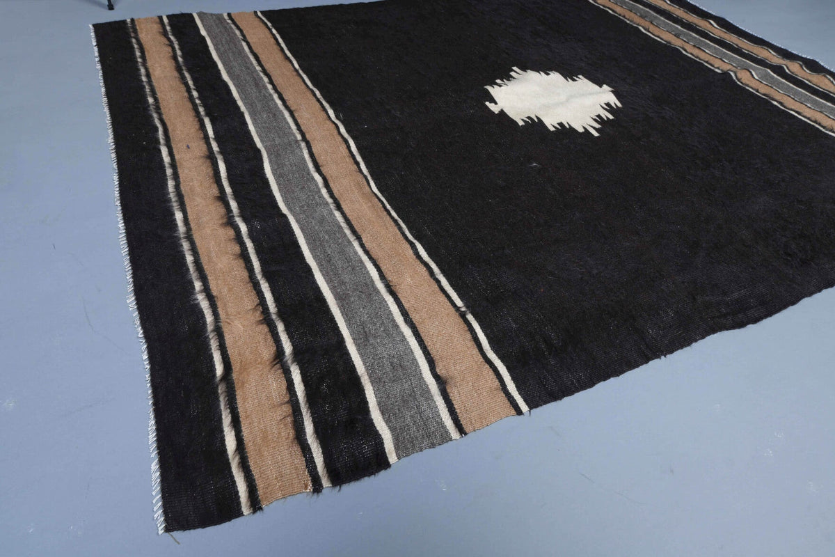 Handmade Vintage Flatweave Rug