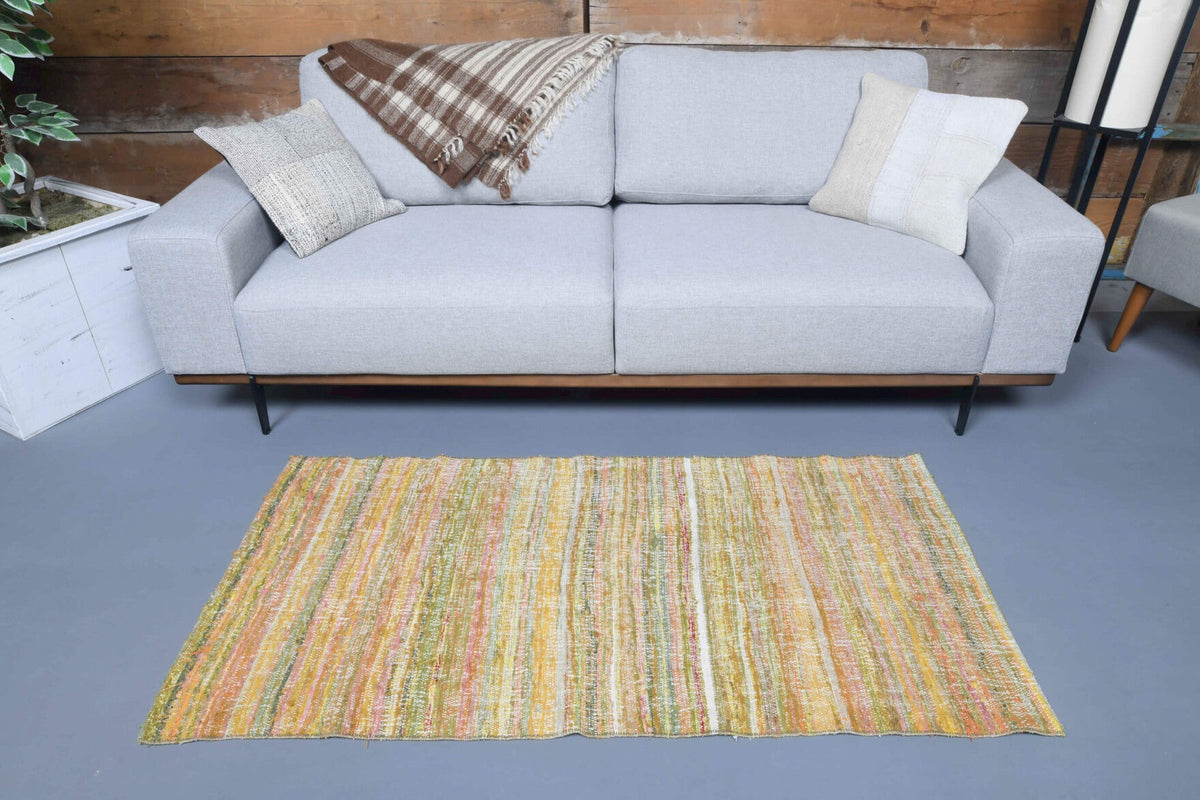 Handmade Vintage Oushak Rug
