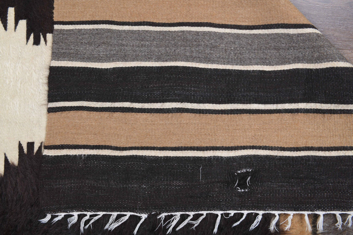 Black Kilim Handmade Vintage Rug